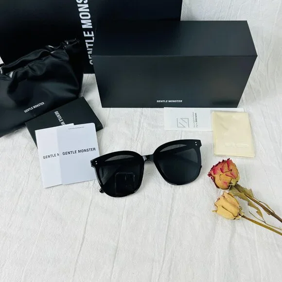 New Gentle Monster Flatba “My Ma” Black Sunglasses